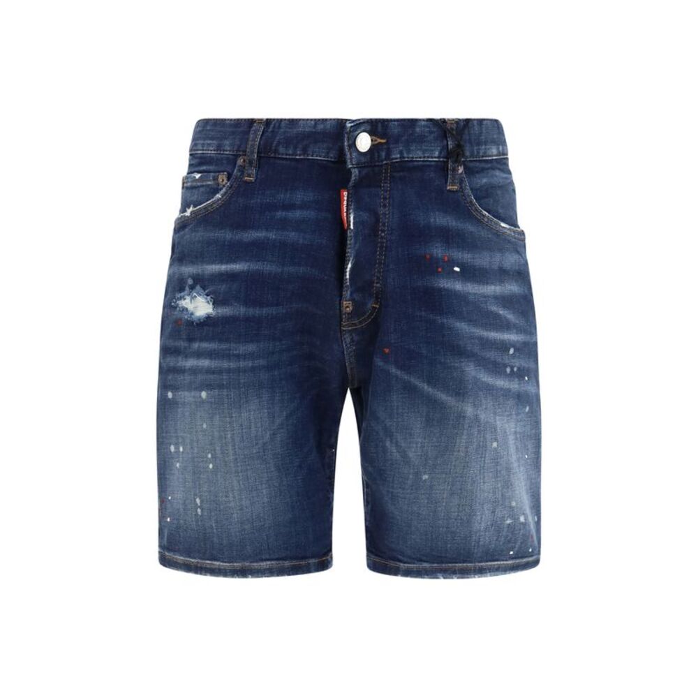 Dsquared2 Men Distressed Denim Shorts